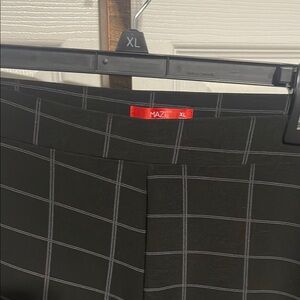 Maze Black Plaid Skirt